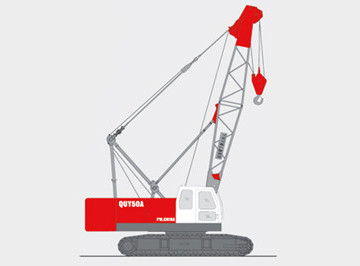 50 ton crawler crane QUY50A