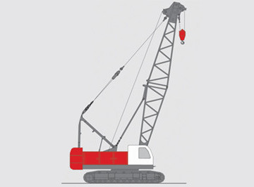 70 ton crawler crane QUY70HD