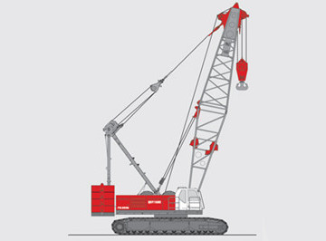 150 ton crawler crane QUY150