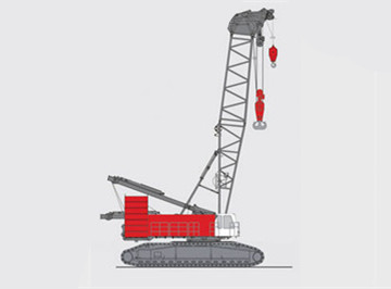400 ton crawler crane QUY400