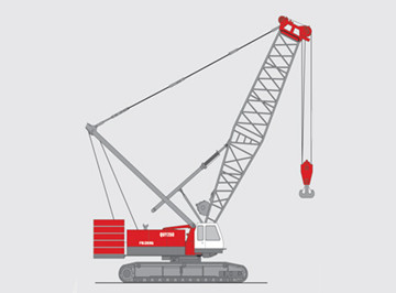 250 ton crawler crane QUY250